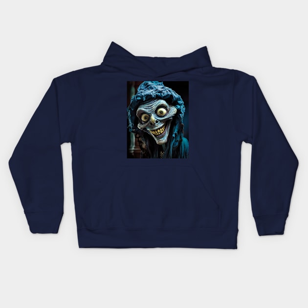 Spooky Witch Kids Hoodie by Tarrby